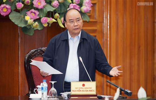 Thủ tướng Chính phủ Nguyễn Xuân Phúc giao Bộ Công an điều tra làm rõ thực phẩm bị nhiễm ấu trùng sán lợn tại tỉnh Bắc Ninh - Ảnh:VGP/Quang Hiếu