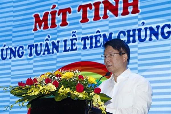 Thứ trưởng Bộ Y tế Trương Quốc Cường phát biểu tại buổi Lễ