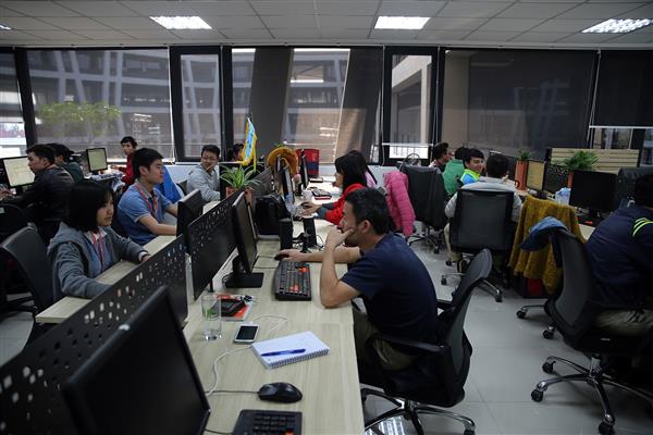 Không gian làm việc tại Làng phần mềm FPT, Khu công nghệ cao Hoà Lạc. Ảnh: VGP/Đình Nam