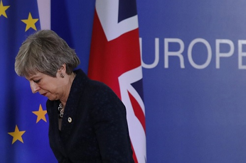 Thủ tướng Theresa May dự kiến sẽ thông báo thời điểm từ chức vào đầu tháng 6 tới. Ảnh: Getty Images.