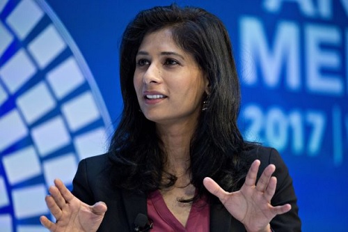 Nhà kinh tế trưởng của IMF – bà Gita Gopinath. (Ảnh: Wall Street Journal)
