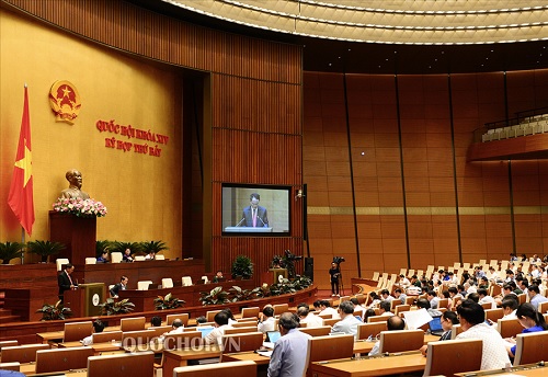 Quốc hội đã nghe Báo cáo thẩm tra Dự án Luật Xuất cảnh, nhập cảnh của công dân Việt Nam.