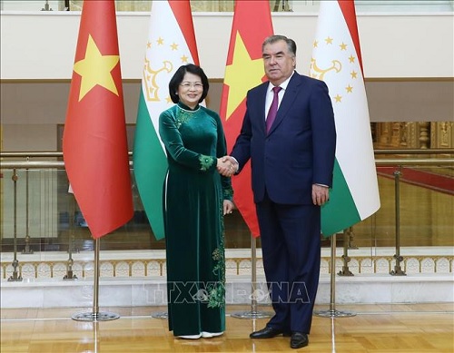 Phó Chủ tịch nước Đặng Thị Ngọc Thịnh hội kiến với Tổng thống Tát-gi-ki-xtan