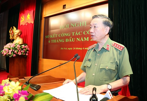 Bộ trưởng Tô Lâm phát biểu kết luận Hội nghị.
