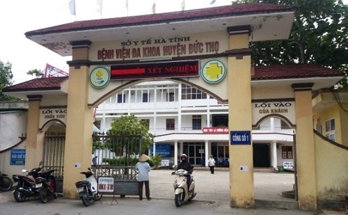 Bệnh viện Đa khoa huyện Đức Thọ, nơi xảy ra vụ việc