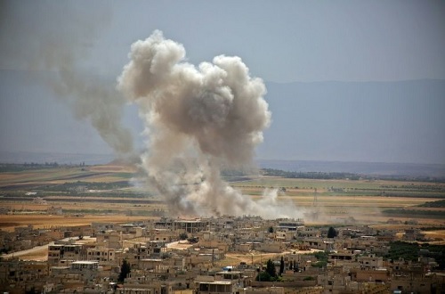 Các vụ đánh bom liên tục xảy ra tại Idlib trong 3 tháng qua. (Ảnh: AFP)