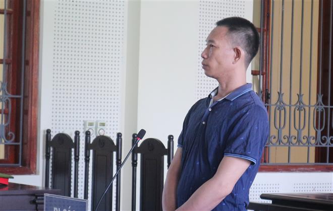 Bị cáo Nguyễn Hữu Tuấn tại phiên tòa