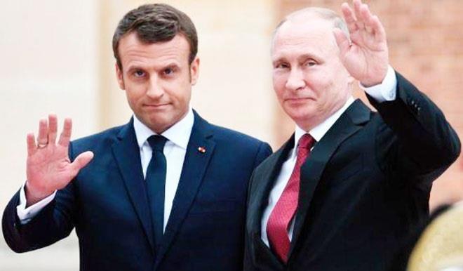 Tổng thống Putin thăm Pháp được coi là bước đệm giúp tái khởi động mối quan hệ Moscow – Brussels.   Nguồn: The Irish Times
