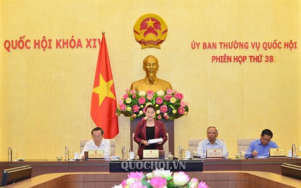 Chủ tịch Quốc hội Nguyễn Thị Kim Ngân phát biểu khai mạc Phiên họp thứ 38 của Uỷ ban Thường vụ Quốc hội