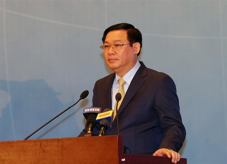 Phó Thủ tướng Vương Đình Huệ phát biểu tại Diễn đàn - Ảnh: VGP/Thành Chung