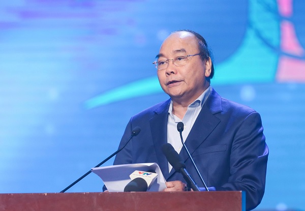 Thủ tướng Nguyễn Xuân Phúc phát biểu tại chương trình. - Ảnh: VGP