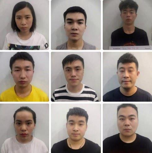 Các đối tượng cho vay lãi nặng qua app bị Công an TP Hồ Chí Minh bắt giữ