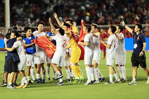 U22 Việt Nam chinh phục huy chương vàng SEA Games 2019 - Ảnh: Đức Cường