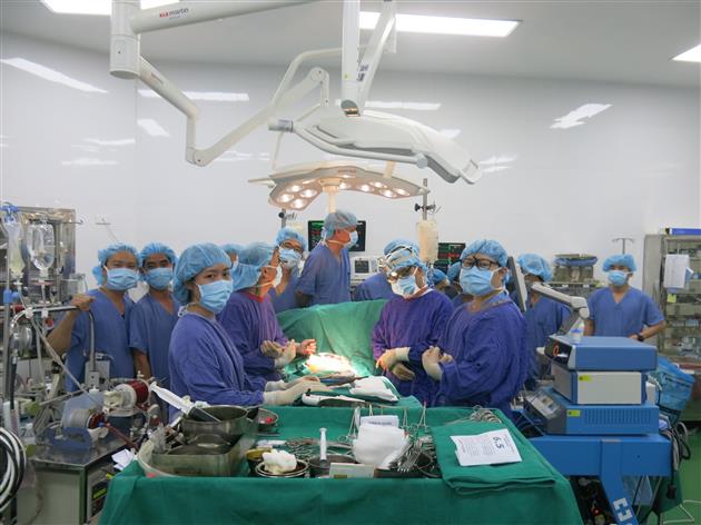 Ca ghép đồng thời tim, phổi được thực hiện tại BV Việt Đức. Ảnh: VGP/Nguyễn Hương