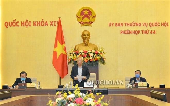 Phó Chủ tịch Quốc hội Uông Chu Lưu phát biểu kết luận phiên họp - Ảnh: Quochoi.vn