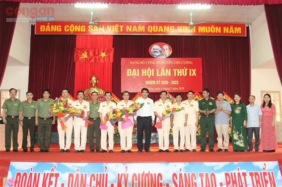 Đảng bộ Công an huyện Con Cuông: Tổ chức thành công Đại hội Đảng lần thứ IX nhiệm kỳ 2020 - 2025