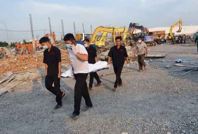 Hình ảnh sập công trình ở Đồng Nai, ít nhất 10 người tử vong
