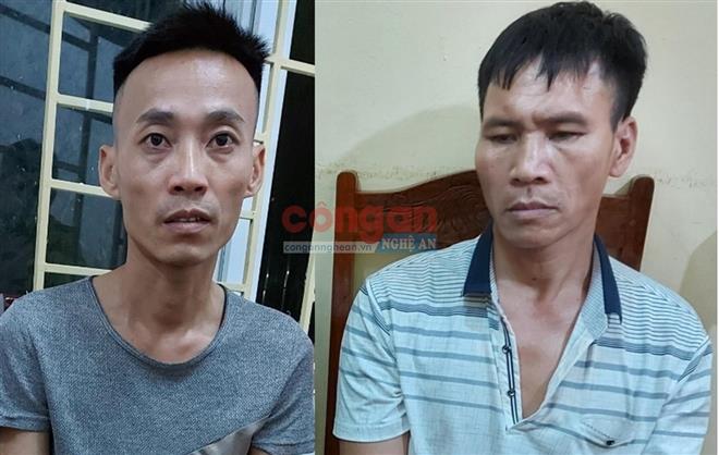 2 trong số các đối tượng phạm pháp bị Công an xã Bồng Khê bắt giữ