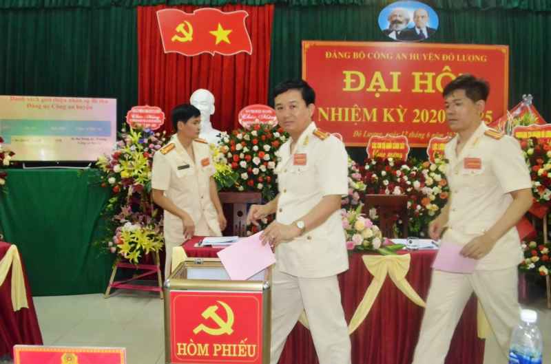 Đại hội Đảng bộ Công an huyện Đô Lương nhiệm kỳ 2020-2025