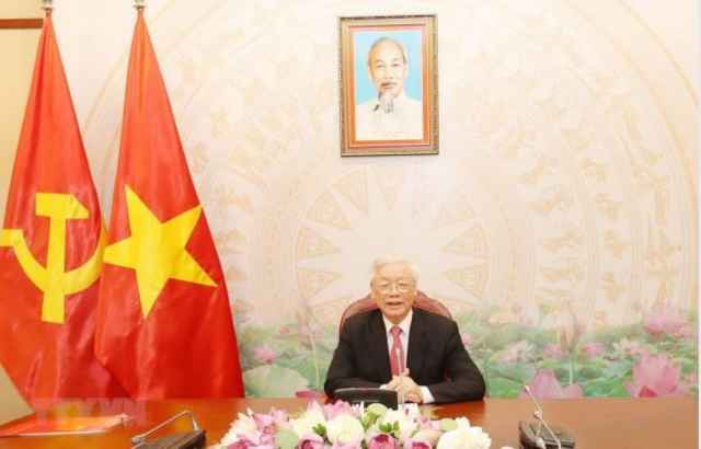 Tổng Bí thư, Chủ tịch nước Nguyễn Phú Trọng điện đàm với Chủ tịch CPP, Thủ tướng Campuchia Hun Sen