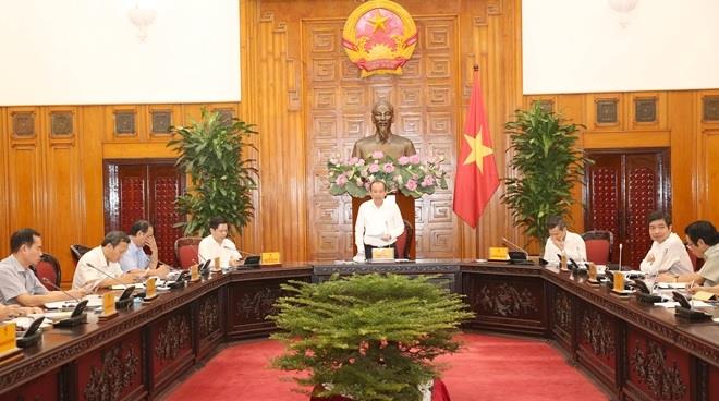 Phó Thủ tướng Trương Hòa Bình phát biểu tại cuộc họp. Ảnh: VGP/Lê Sơn.