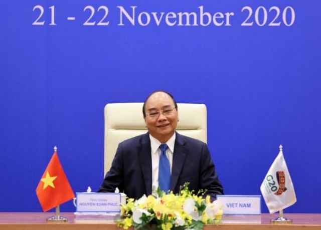 Thủ tướng Nguyễn Xuân Phúc đề nghị G20 xây dựng thỏa thuận sản xuất vaccine Covid-19 trên toàn cầu