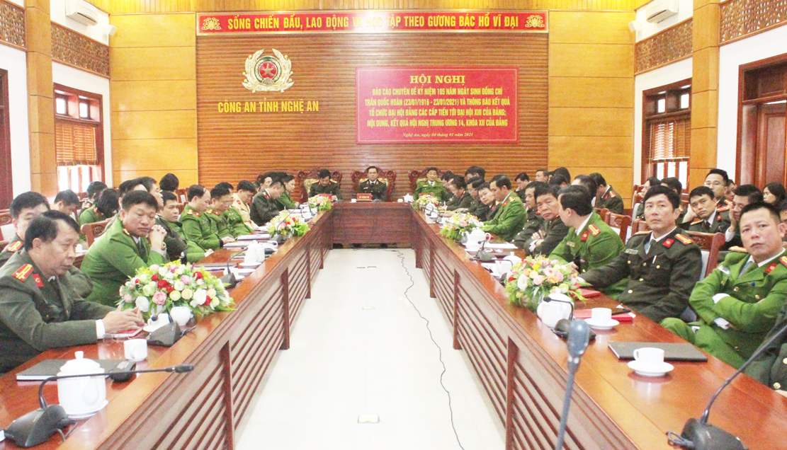 Hội nghị Báo cáo chuyên đề kỷ niệm 105 năm ngày sinh đồng chí Trần Quốc Hoàn và thông báo kết quả tổ chức Đại hội Đảng các cấp