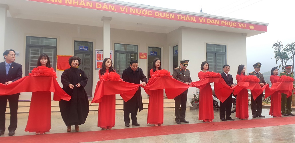 Bộ trưởng Tô Lâm dự lễ khánh thành trụ sở Công an các xã biên giới