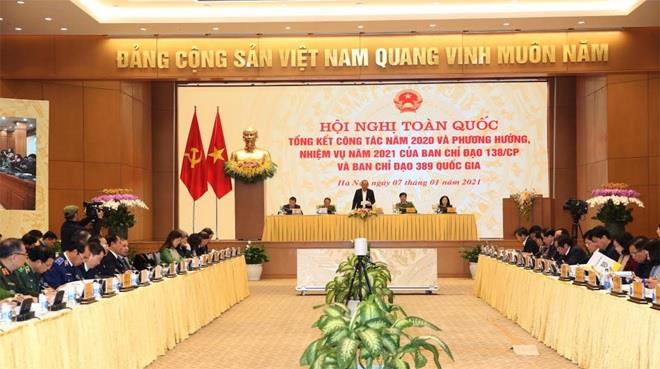 Phó Thủ tướng Thường trực Trương Hoà Bình kết luận Hội nghị.