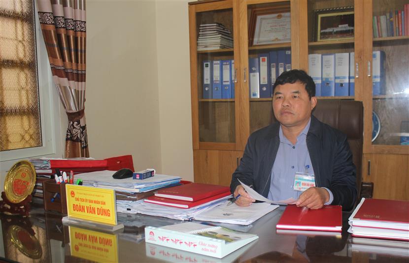 Đồng chí Đoàn Văn Dũng - Chủ tịch UBND xã Nghi Văn