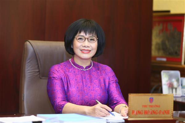 Thứ trưởng Bộ Tư pháp Đặng Hoàng Oanh. Ảnh: VGP/Lê Sơn.