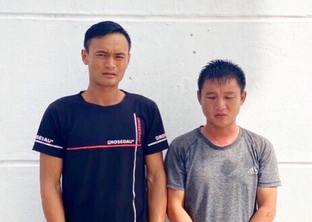 02 đối tượng Lê Văn Nhiên và Lê Văn Linh bị bắt giữ về hành vi tàng trữ trái phép chất ma tuý