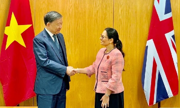 Tăng cường mối quan hệ hợp tác giữa Bộ Công an Việt Nam và Bộ Nội vụ Anh