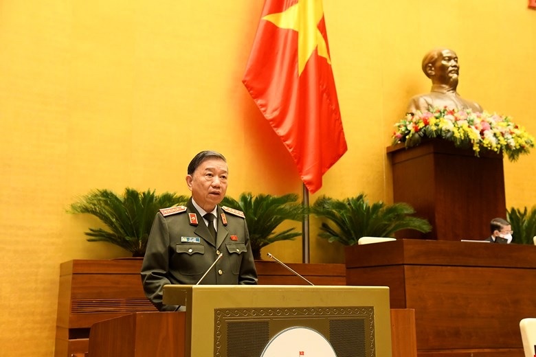 Đồng chí Đại tướng, GS.TS Tô Lâm Ủy viên Bộ Chính trị, Bộ trưởng Bộ Công an