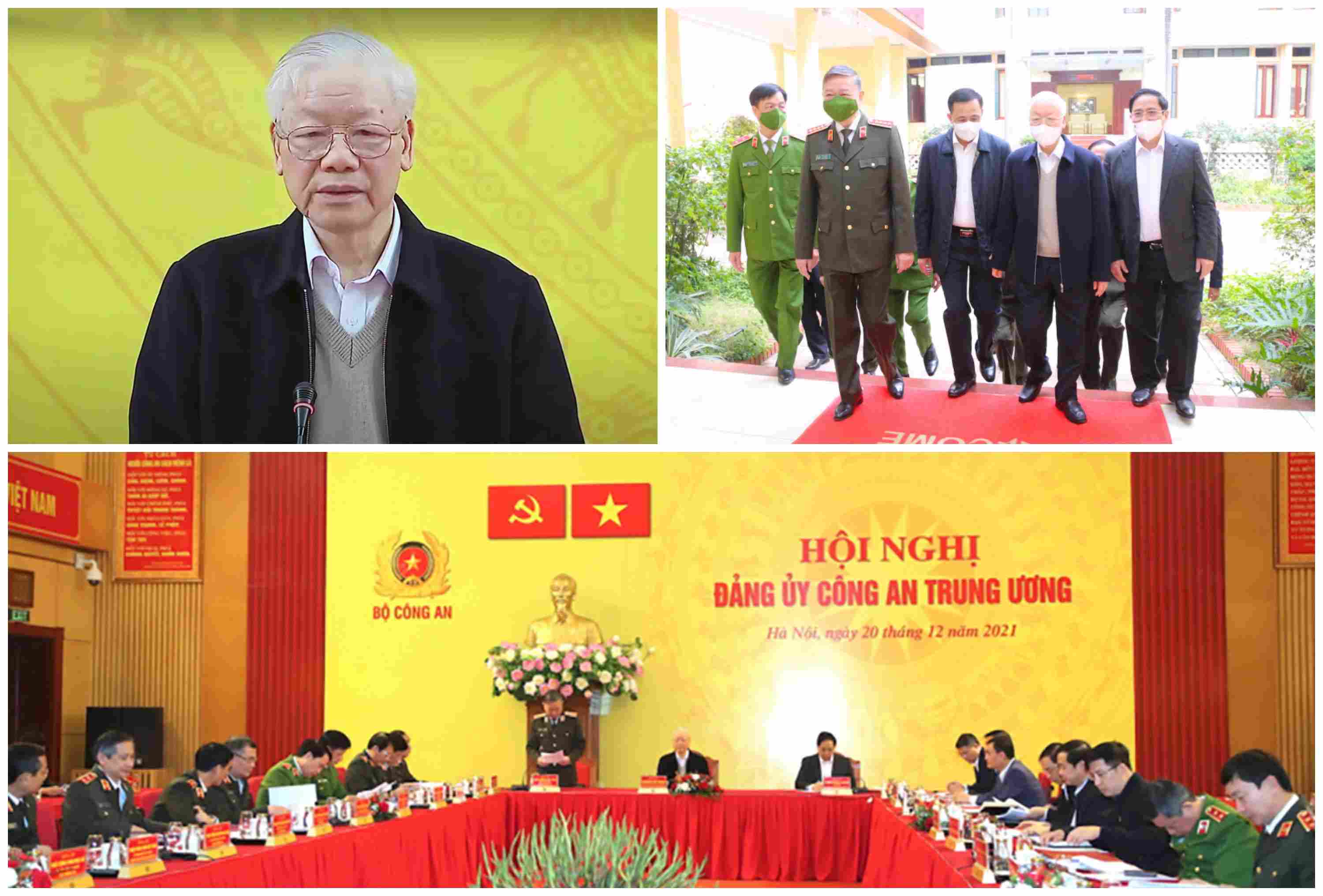 Tổng Bí thư Nguyễn Phú Trọng dự và phát biểu chỉ đạo tại Hội nghị Đảng ủy Công an Trung ương, ngày 20/12/2021