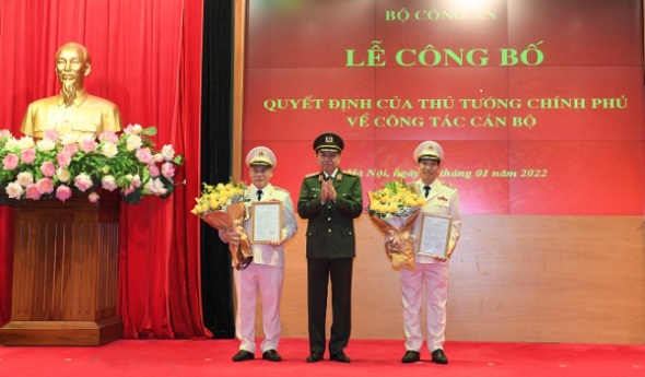 Thủ tướng Chính phủ quyết định bổ nhiệm Thứ trưởng Bộ Công an đối với Thiếu tướng Lê Văn Tuyến và Thiếu tướng Nguyễn Văn Long
