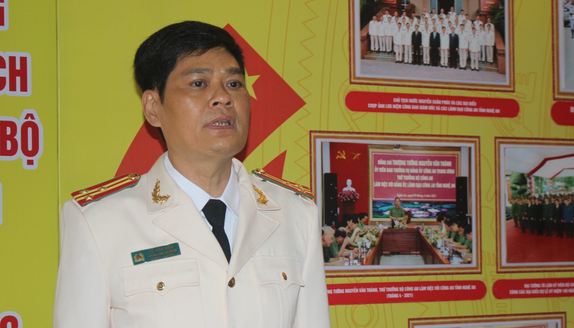  Thượng tá Tô Văn Hậu - Trưởng Công an huyện Kỳ  Sơn