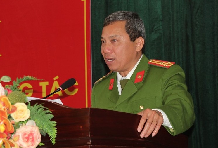 Đồng chí Thượng tá Hoàng Duy Hà, Phó Giám thị Trại Tạm giam phát động phong trào thi đua “Vì an ninh Tổ quốc” năm 2022