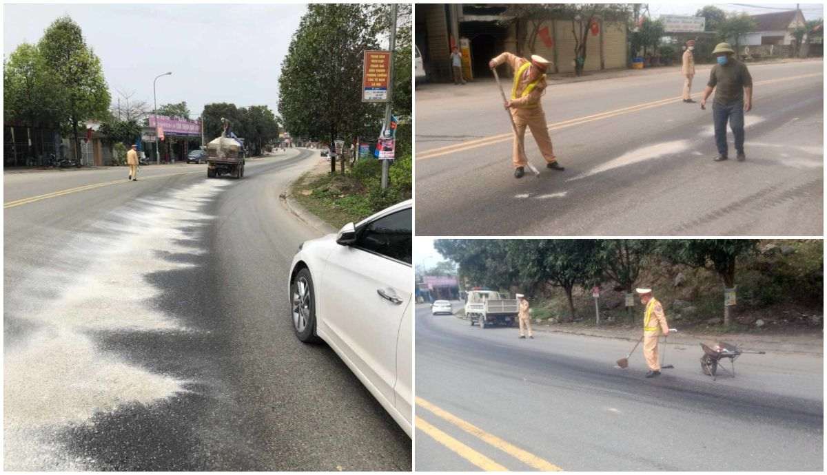 Hành động đẹp của Cảnh sát giao thông huyện Quỳ Hợp