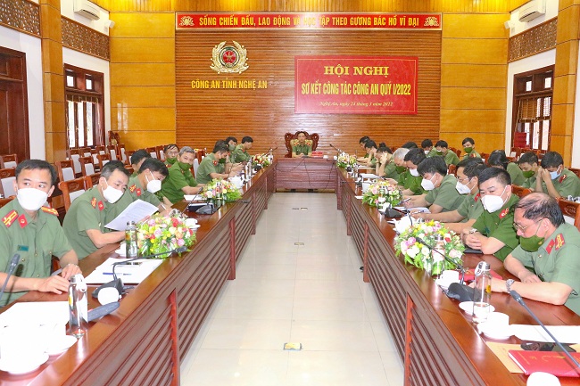 Toàn cảnh Hội nghị tại Công an tỉnh Nghệ An