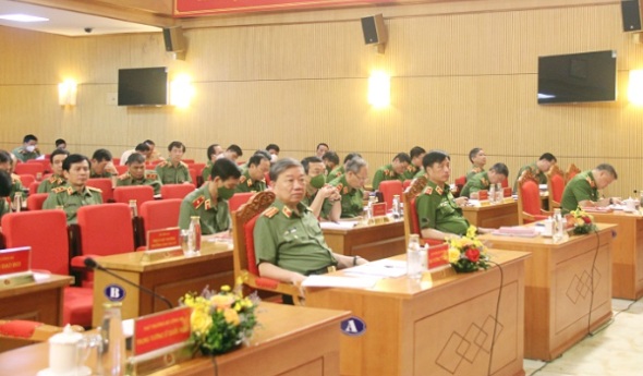 Bộ trưởng Tô Lâm chủ trì Hội nghị giao ban Bộ Công an tháng 4/2022