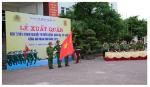 Công an tỉnh Nghệ An tổ chức Lễ xuất quân Đoàn vận động viên tham gia Hội thi Điều lệnh, bắn súng, võ thuật