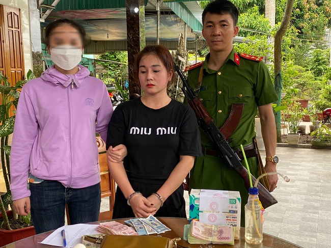 Đối tượng Nguyễn Thị Châu bị bắt giữ