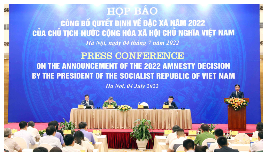 Họp báo công bố Quyết định đặc xá năm 2022 của Chủ tịch nước