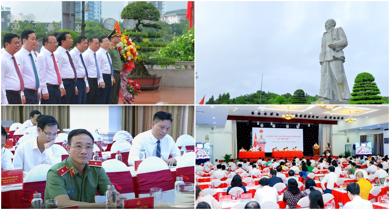 Hội đồng nhân dân tỉnh Nghệ An khoá XVIII khai mạc Kỳ họp thứ 7