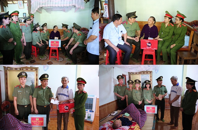 Đoàn công tác đã đến thăm, tặng quà các Mẹ Việt Nam anh hùng tại huyện Anh Sơn