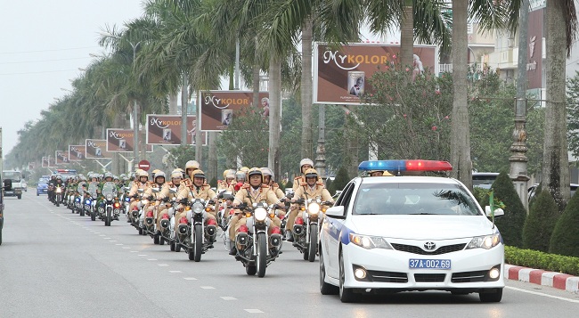 Lực lượng Cảnh sát Công an Nghệ An thường xuyên ra quân mở các đợt tấn công, truy quét tội phạm, góp phần bảo đảm an ninh trật tự trên địa bàn toàn tỉnh