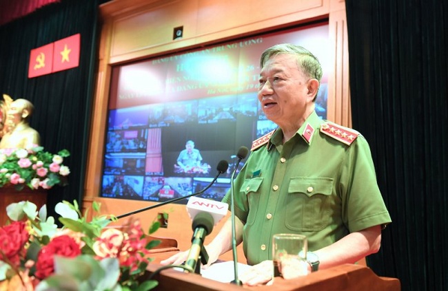 Đồng chí Bộ trưởng Tô Lâm phát biểu chỉ đạo tại Hội nghị