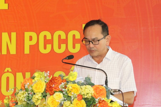 Đồng chí Trần Quang Lâm, Phó Chủ tịch UBND thành phố Vinh phát biểu
