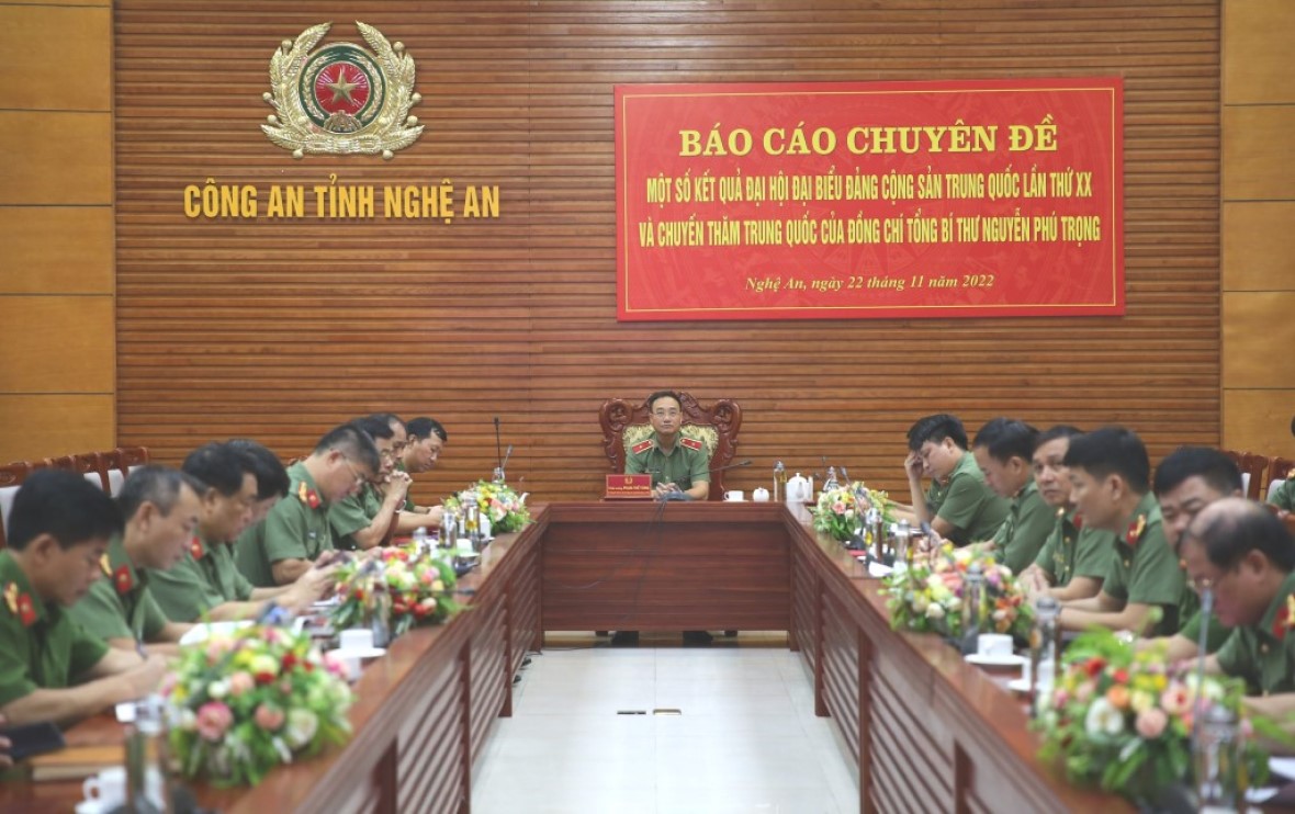 Hội nghị quán triệt chuyên đề về chuyến thăm Trung Quốc của đồng chí Tổng Bí thư Nguyễn Phú Trọng